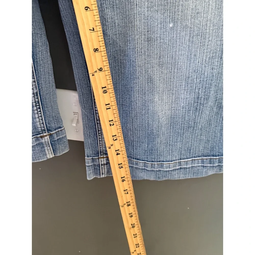 No Boundaries Vintage Y2K Low Rise Wide Leg‎ Denim Jorts Shorts Blue 15 Skater